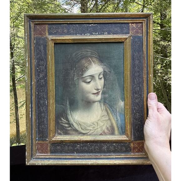 Madonna and Child Enthroned with Angels · Brooklyn Museum Bernardino Luini La Vergine Madonna Art Italy c1910 Torino Beautifully Framed